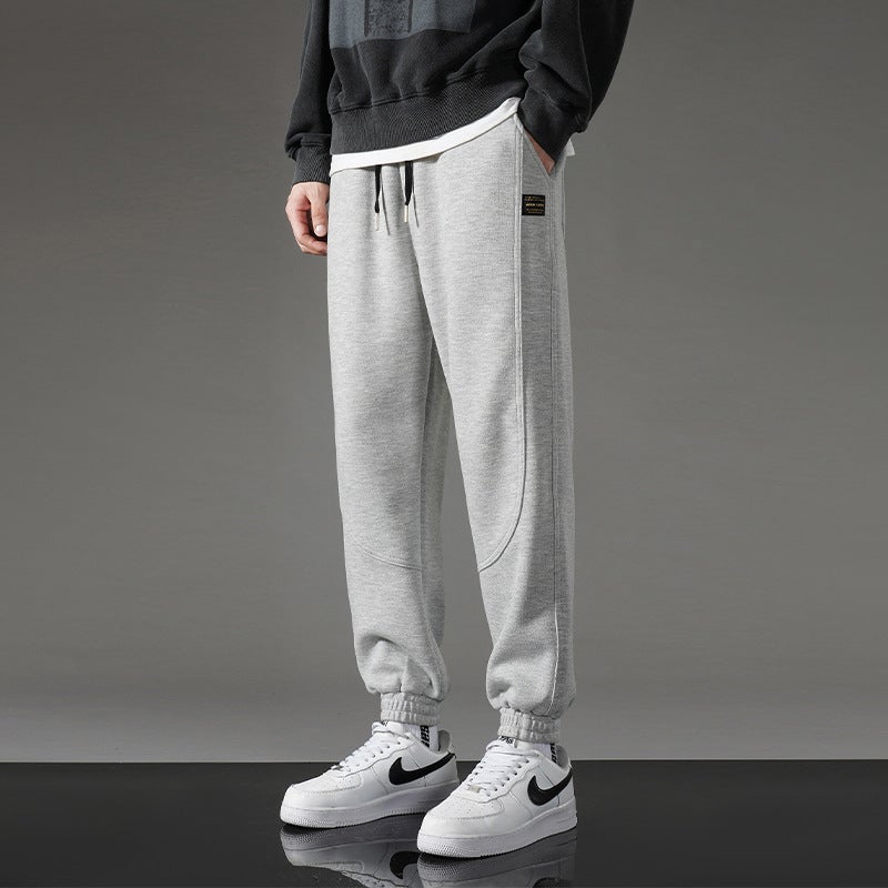 Mens Casual Joggers 2023 Spring Autumn New Black (fleece-lined)  - Image 4