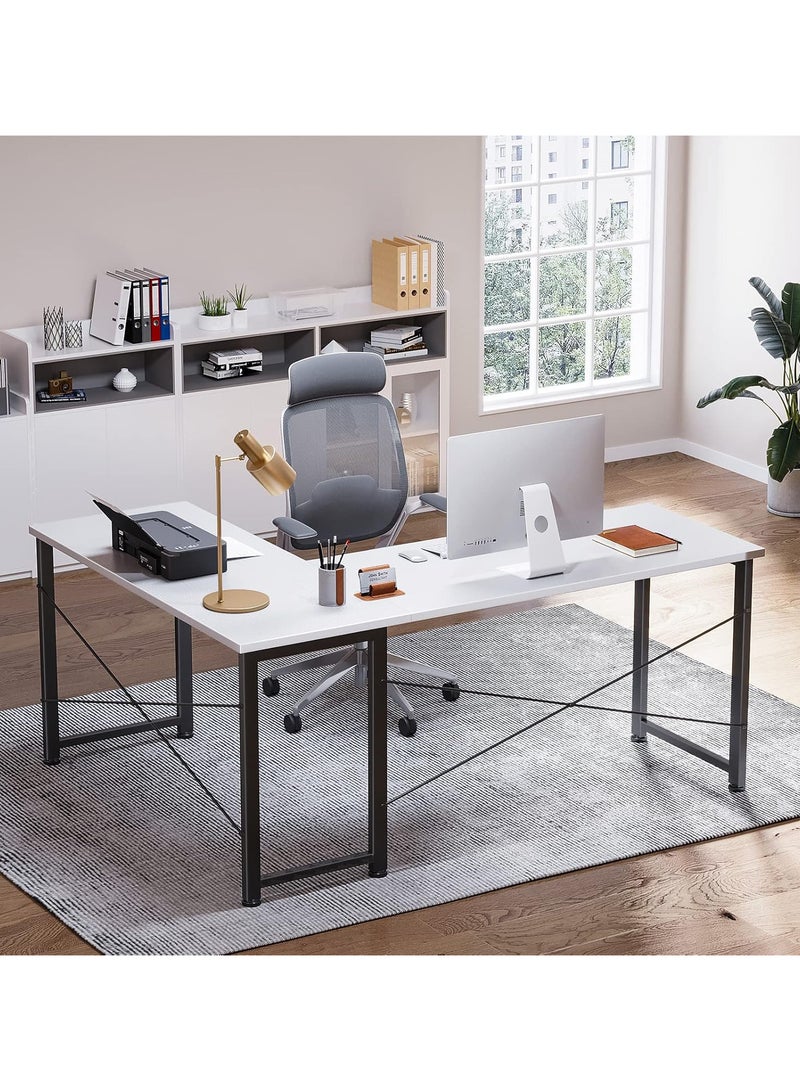 Generic L Shaped Desk Computer Corner Desk Home Office Writing Workstation EI -103  - Image 2