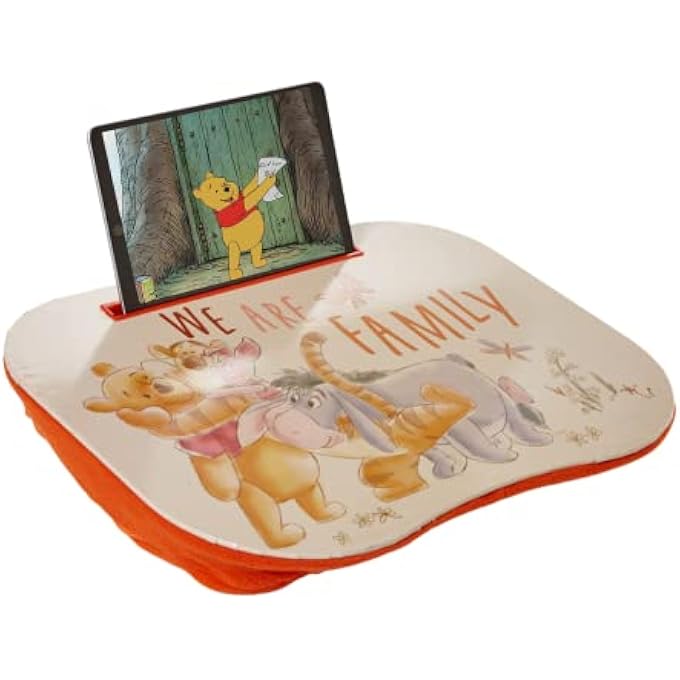 Disney WINNIE THE POOH LAP DESK FOR KIDS WITH NOTEBOOK AND TABLET HOLDER SLOT - Image 1