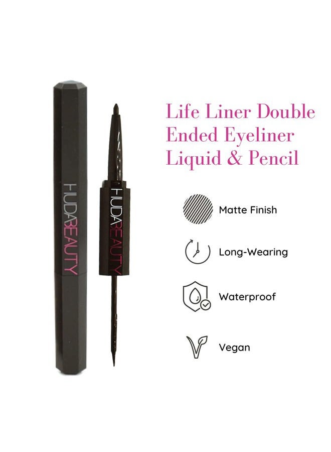 Huda قلم كحل لايف لاينر ديو وكحل سائل فيري فانتو - Image 2