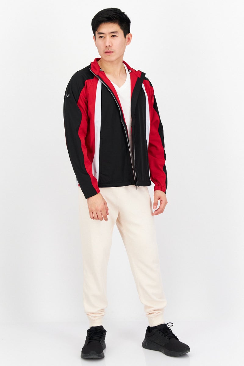 Greg Norman جاكيت تدريب طويل الأكمام للرجال، رياضي، أسود - Image 3