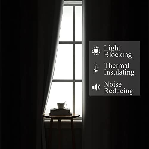 Estelar Textiler Purple and Greyish White Ombre Blackout Curtains 84 Inches Long, Full Room Darkening Grommet Curtains for Bedroom, Thermal Insulated Blackout Drapes for Living Room, 52Wx84L, 2 Panels - Image 3