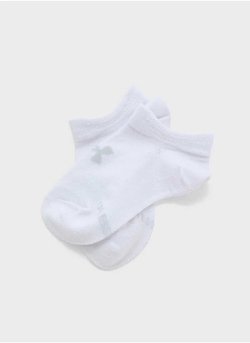 UNDER ARMOUR Kids' UA Essential 6-Pack No- Show Socks