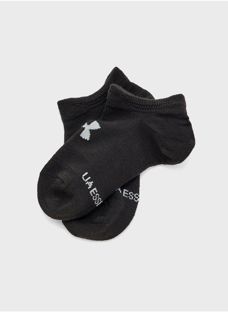UNDER ARMOUR Kids' UA Essential 6-Pack No- Show Socks  - Image 2