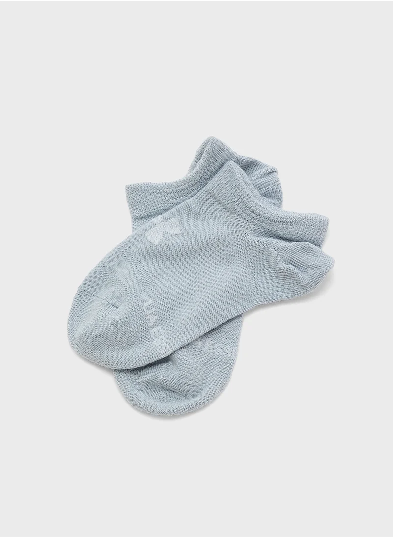 UNDER ARMOUR Kids' UA Essential 6-Pack No- Show Socks