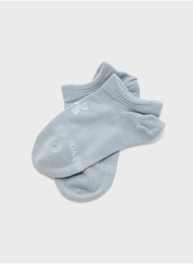 UNDER ARMOUR Kids' UA Essential 6-Pack No- Show Socks