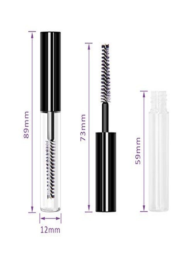 AHIER 20 pcs 4ML Reusable Empty Bottle Tube Container for Eyelash Growth Oil/Mascara with Brush for Home and Travel (20p) - Image 2