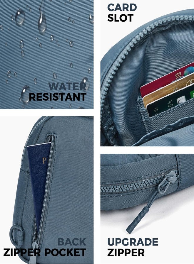 CHOLISS Small Sling Bag for Women and Men, Crossbody Bags Trendy Fanny Packs Chest Bag with Extended Strap, A07 Lake Blue, Small, Crossbody - Image 5