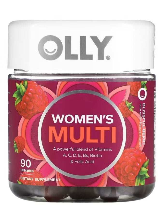 OLLY Women's Multi, Blissful Berry , 90 Gummies - Image 1