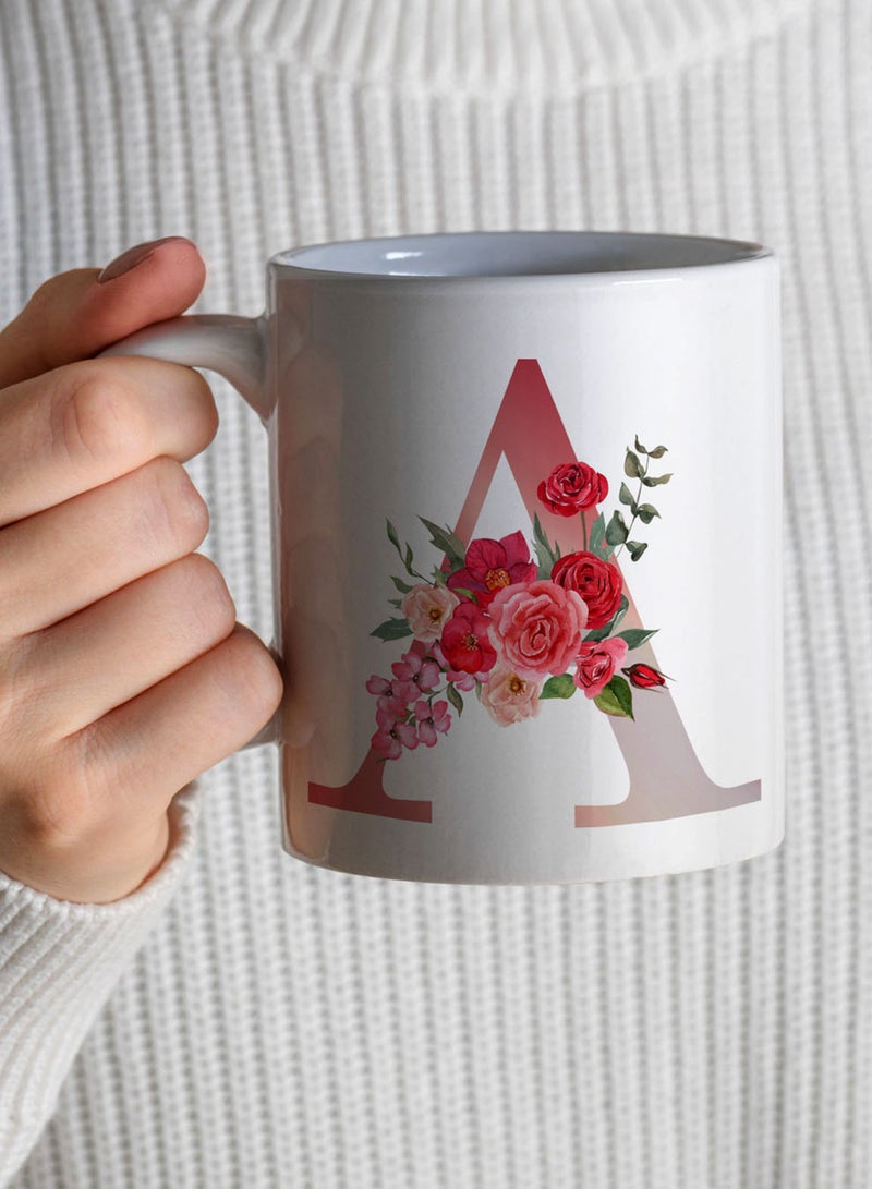 لوحة كوب سيراميك  أونصة بتصميم حرف  على الجانبين - Image 4