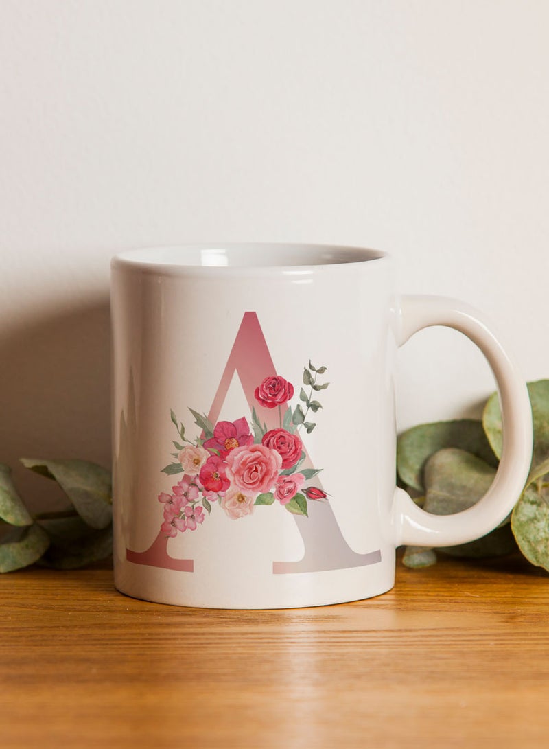 لوحة كوب سيراميك  أونصة بتصميم حرف  على الجانبين - Image 3