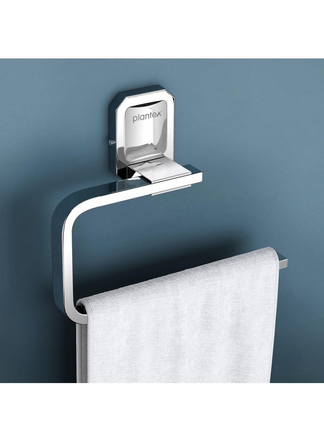 Plantex 304 Grade Stainless Steel Wash Basin Towel Holder/Hand Napkin Hanger/Towel Ring for Kitchen/Bathroom Accessories - Cute (Chrome) - Image 1