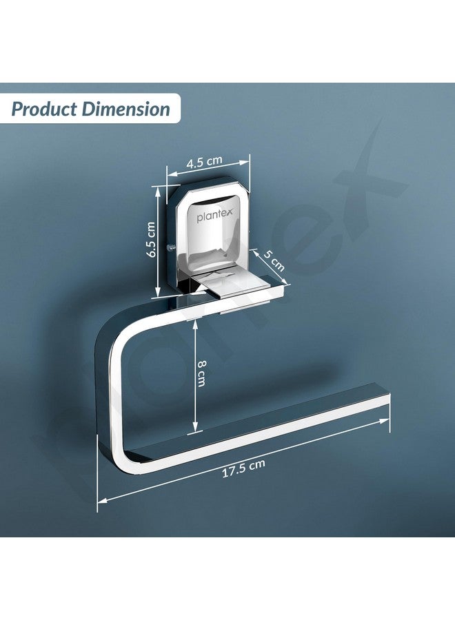 Plantex 304 Grade Stainless Steel Wash Basin Towel Holder/Hand Napkin Hanger/Towel Ring for Kitchen/Bathroom Accessories - Cute (Chrome) - Image 5