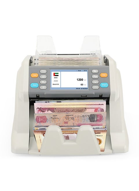 RIBAO MC-40 Money Counter Machine, Multi Currency, Mixed denomination Money Counting Machine, CIS/UV/MG/MT/IR Detection, Cash Counting Machine