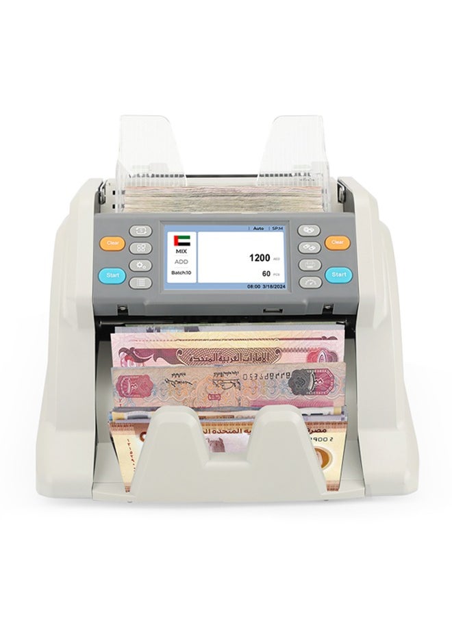 Ribao RIBAO MC-40 Money Counter Machine, Multi Currency, Mixed denomination Money Counting Machine, CIS/UV/MG/MT/IR Detection, Cash Counting Machine  - Image 1