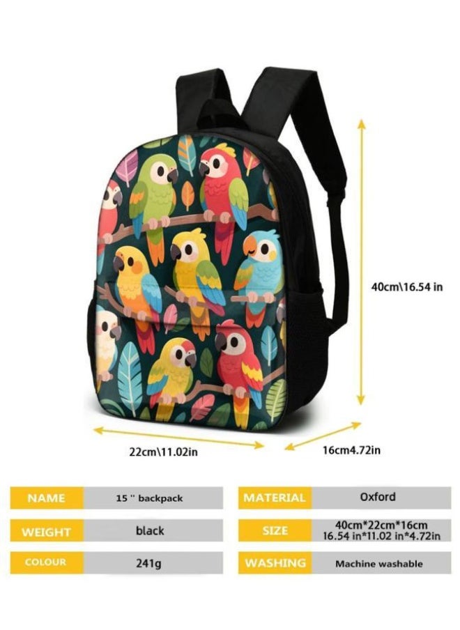Cute cartoon print three-piece set! Backpack + handbag + pen bag combination | Multi-scene for student and children's outing - 103