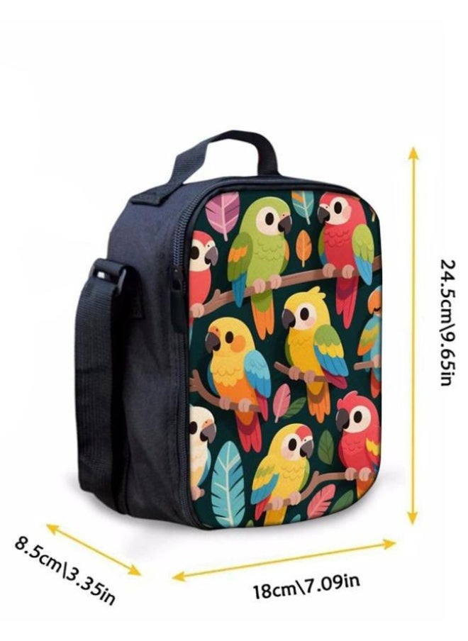 Cute cartoon print three-piece set! Backpack + handbag + pen bag combination | Multi-scene for student and children's outing - 103