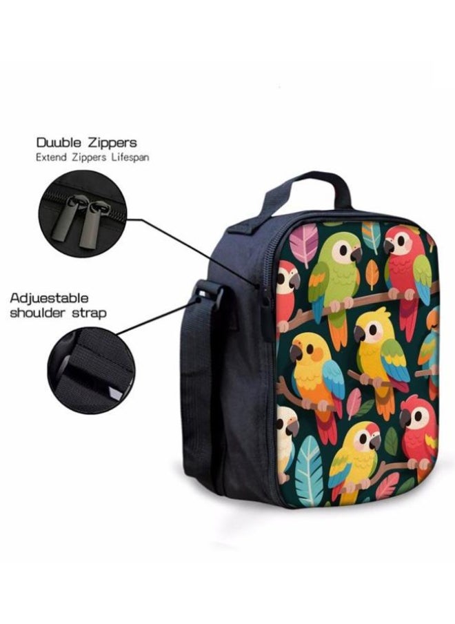 Cute cartoon print three-piece set! Backpack + handbag + pen bag combination | Multi-scene for student and children's outing - 103
