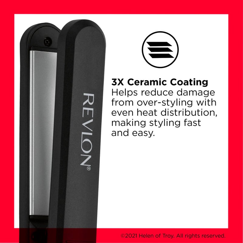 REVLON Perfect Heat Ceramic Digital Flat Iron, 1 inch - Image 2