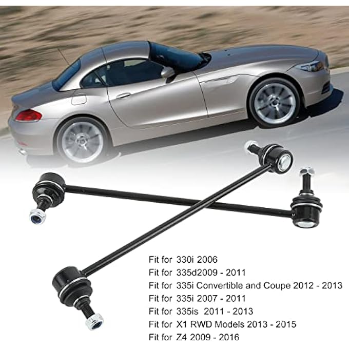 Luocute 2Pcs Front Sway Bar Links K750002 K750003 Stabilizer Suspension Kit For 128I 135I 323I 325I 328I 330I 335D 335I 335Is X1 Z4 Automotive Replacement Sway Bar Link Kits - Image 3
