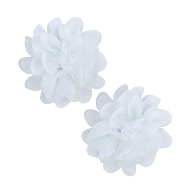100D chiffon product size about 11cm product weight 4.5g per piece chiffon material 11cm size 4.5g weight craft supply accessories sewing fabric decoration material lightweight chiffon fabric 100D specification 11cm dimension 4.5g per unit - Image 1