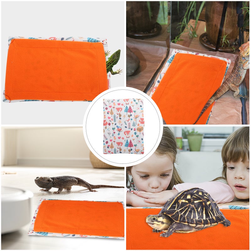 Reptile with Pillow Reptile Pets Cushion Lizard Comfortable Mat Pet Supply - Image 2