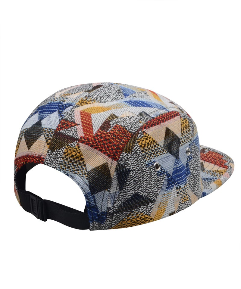 Hatphile قبعة جي بي أكسيسوريز بنمط خطوط متعددة الألوان 5 بانل كبيرة جيو حمراء متعددة الألوان - Image 3