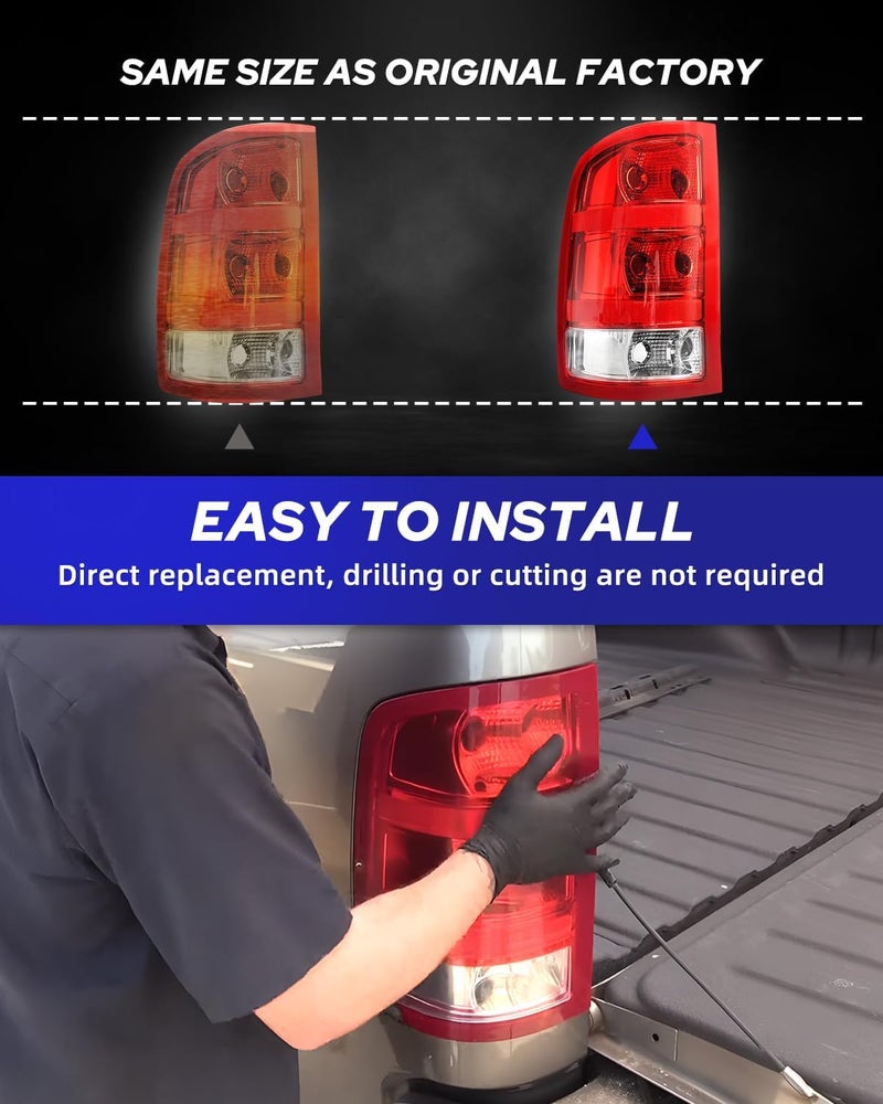 AUTOONE Driver Side Tail Light Assembly for 2007-2013 GMC Sierra - Image 5