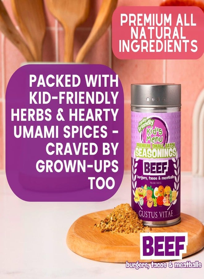 GUSTUS VITAE Kid’s Menu: Beef - Burgers, Tacos & Meatballs Seasoning | Hand Made Seasoning | All Natural Spice Blend | No MSG | Lower Sodium | Non GMO | Fun, Savory, Mild Flavor Spice Mix | Picky Eater Approved | Great for Ages 3–11 | Quick & Easy | Family Friendly | Not Spicy | Small Batch | Made in USA | Gustus Vitae - Image 3