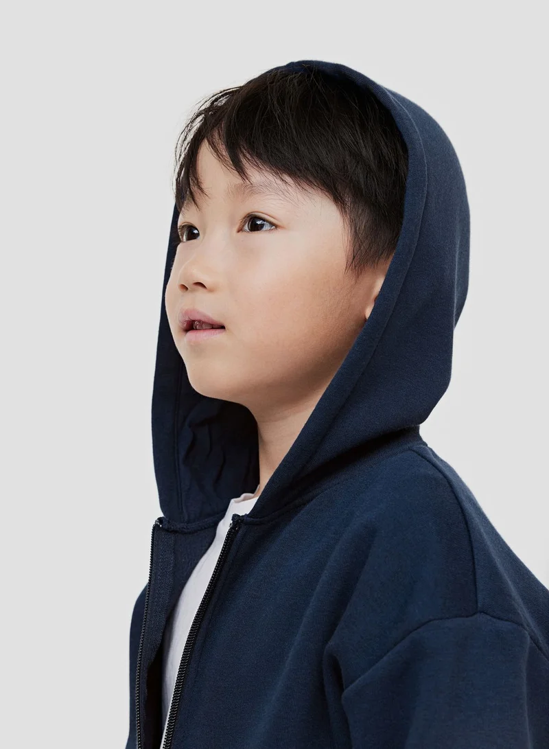 اتش اند ام Kids Essential Zip Through Hoodie
