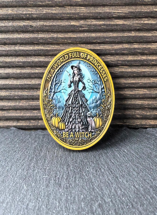 CYOUNG Empowering Witch Challenge Coin - 1.57-inch Motivational Metal Coin with Inspiring Quote & Witch Design, Perfect for Gifting and Personal Reflection - Image 4