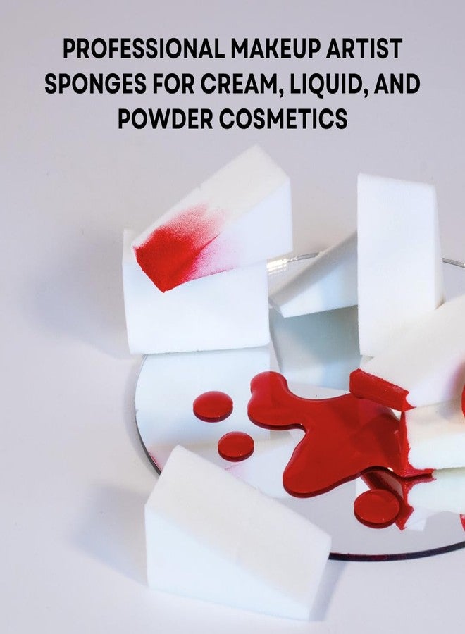 Mehron Makeup Non-Latex Triangular Foam Makeup Sponge Wedge| Professional Special Effects Applicator, Face & Body Paint, & Beauty Sponges (6 Pack) - Image 5