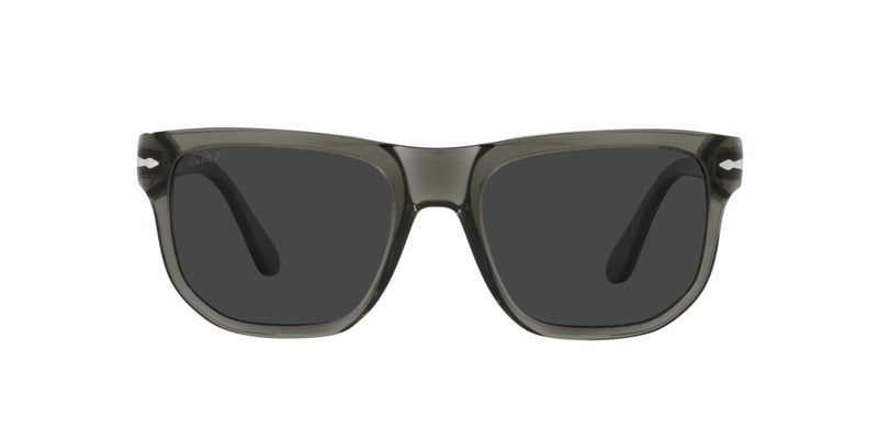 Persol PO3306S Square Sunglasses, Opal Smoke/Dark Grey Polarized, 55 mm - Image 1