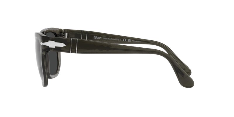 Persol PO3306S Square Sunglasses, Opal Smoke/Dark Grey Polarized, 55 mm - Image 4
