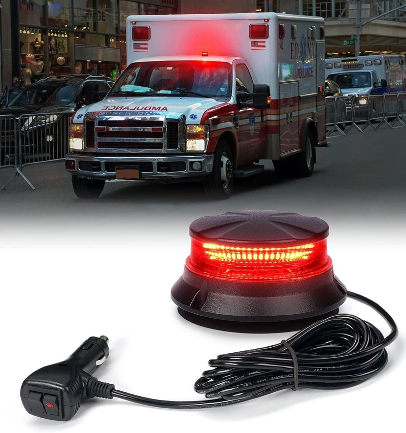 Xprite LED Rotating Beacon Light - Red - Image 1