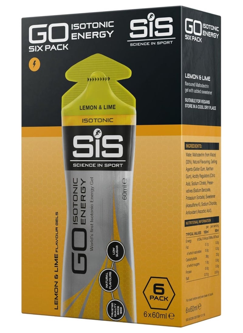 SIS Go Isotonic Energy Worlds First Isotonic Energy Gel, Trusted Quality Since 1992, Natural Flavours And Low Sugar Lemon And Lime  - Image 1