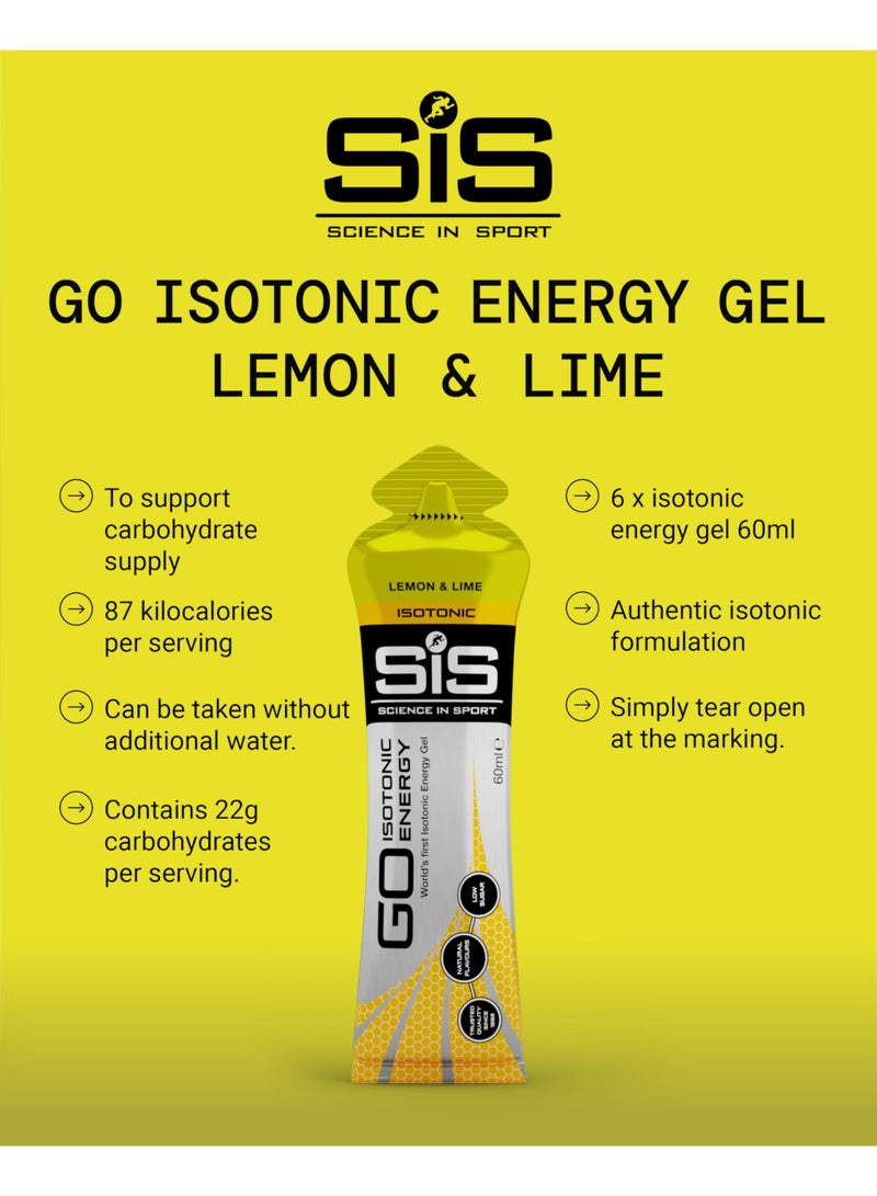 SIS GO Isotonic Energy Gels | Worlds First Isotonic Energy Gel - Trusted Quality Since 1992,Natural Flavours ,Low Suger | Lemon & Lime Flavour | 6 Pack - Image 2