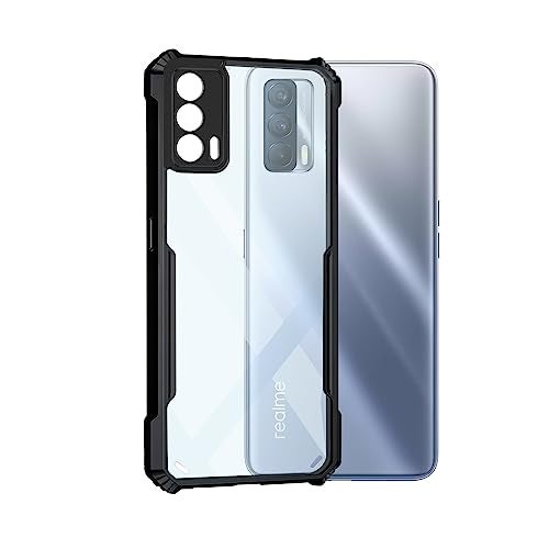 Plus 360 Degree Protection Black Border Back Cover for Realme X7 5G - Black - Image 2