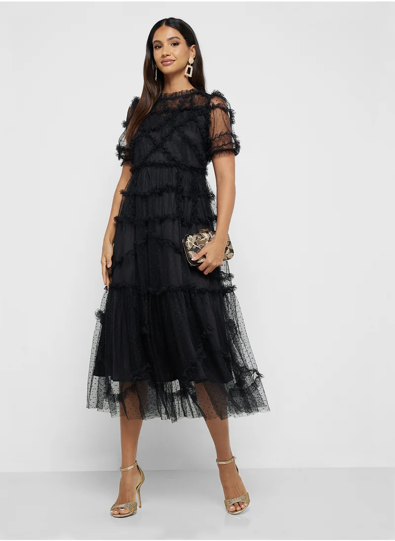 ايلا ليمتد اديشن Criss Cross Baby Ruffled Dress