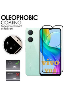 Waldic 2 Pack Tempered Glass Screen Protector For Vivo Y03 - Black  - Image 4
