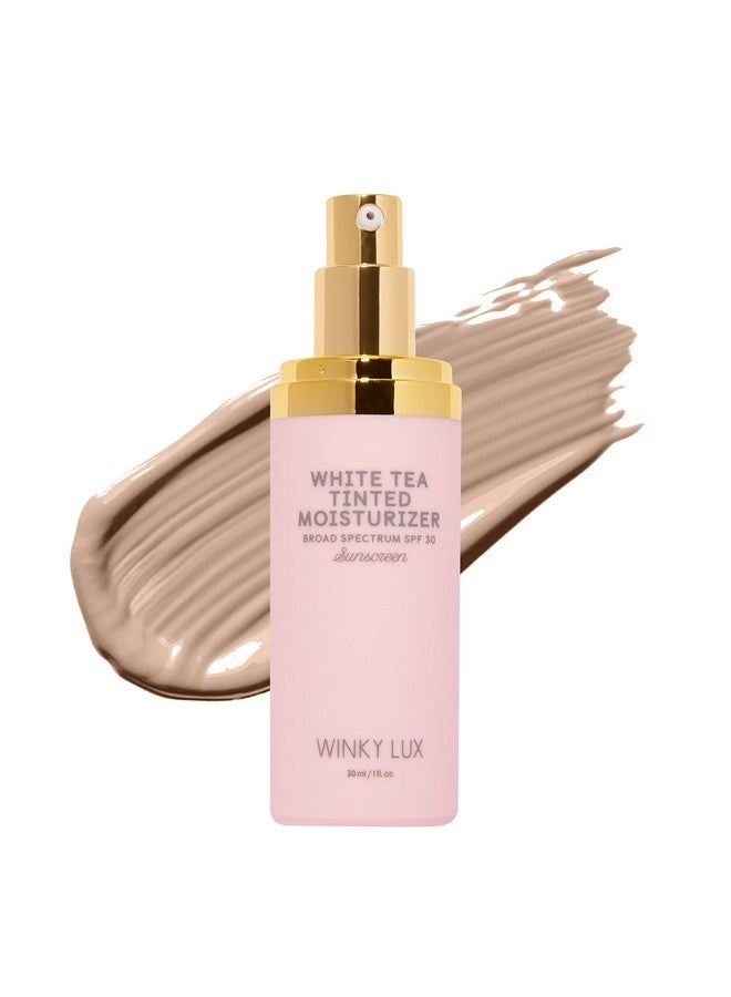 Winky Lux White Tea Tinted Moisturizer SPF 30 Sunscreen for Face with SPF, Makeup Face Moisturizer with Vitamin E, Light - Image 1