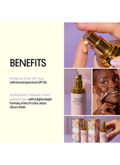 Winky Lux Winky Lux White Tea Tinted Moisturizer SPF 30 Sunscreen for Face with SPF, Makeup Face Moisturizer with Vitamin E, Light  - Image 3