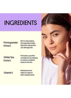 Winky Lux Winky Lux White Tea Tinted Moisturizer SPF 30 Sunscreen for Face with SPF, Makeup Face Moisturizer with Vitamin E, Light  - Image 4
