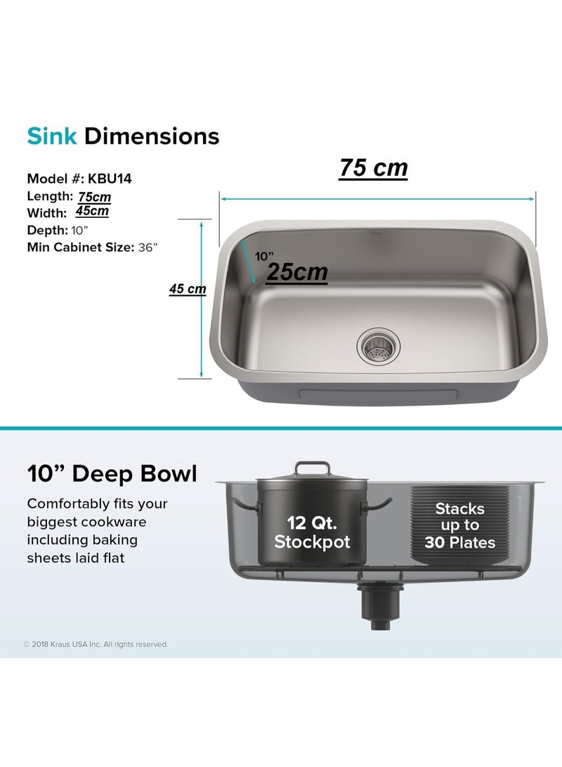 Shams Kitchen sink, 75 cm x 45 cm, including drain, 3-piece mixer set, bathroom bidet, complete shower head, and 5 corner valves - Image 5
