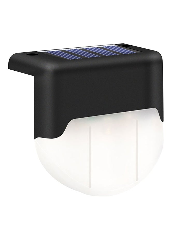 NIBEMINENT 6-Piece Solar Energy Fence Stair Lamp Set Black/White/Blue - Image 2