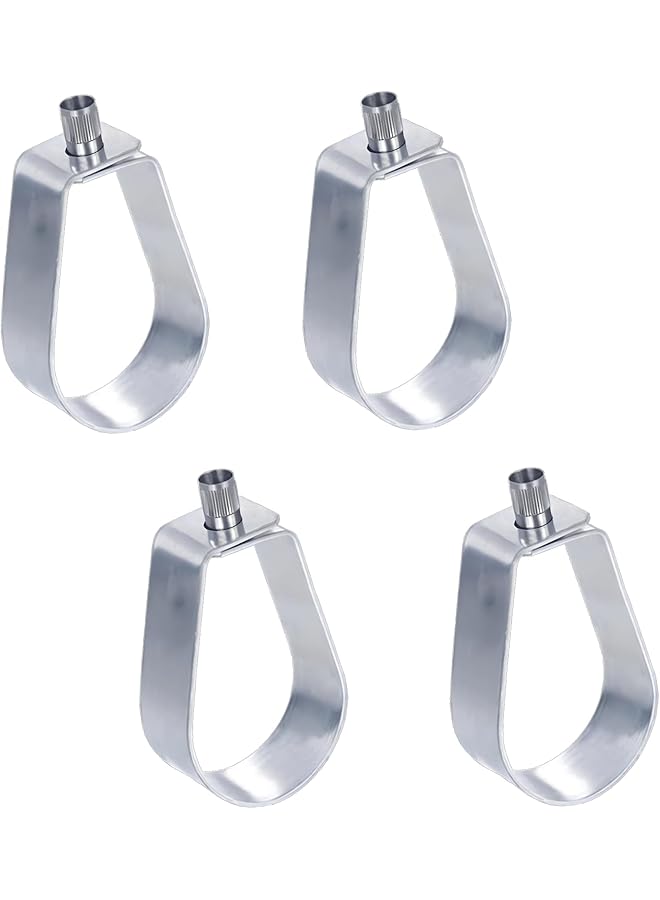 PROMASS promass Swivel Loop Pipe Sprinkler Clamp Hanger – Pre-Galvanized Steel for Indoor/Outdoor Use, Perfect for Suspending Insulated Pipe Lines to Overhead Structures (4PCS, 3/4 INCH) 
