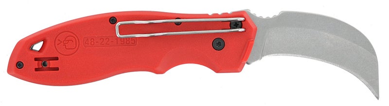Milwaukee 48-22-1985 Fastback Hawk Bill Folding Knife w/Belt Clip and Lanyard Hole, Metal - Image 2