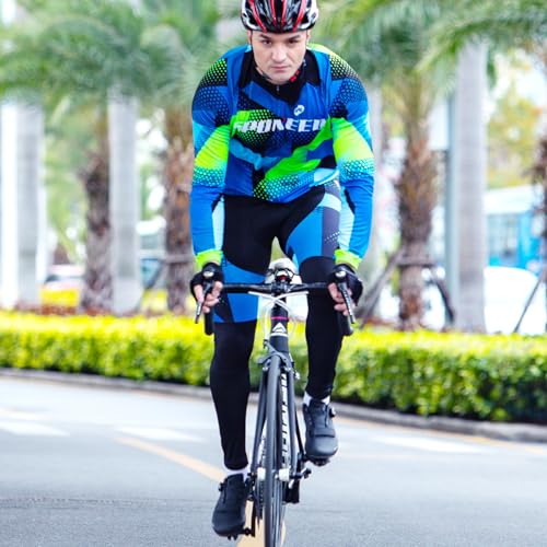 sponeed Men Biking Pants Padded Tights Bicycle Tops Jersey Cycling Uniforms Club Team Spring Style US M Multi - Image 5