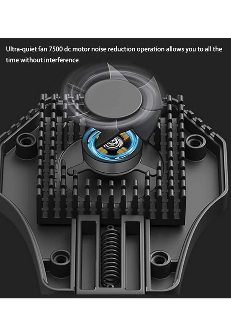 SYOSI Phone Cooler Fan, Portable Game Pad Holder Fast Cooling Semiconductor Radiator USB Rechargeable Fan Stand Mute Universal Gaming Laptop PC - Image 4