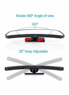 3R Blind Spot Mirror Rectangular, HD Glass Convex Lens Frameless Adjustable Blind Spot Mirror  - Image 3